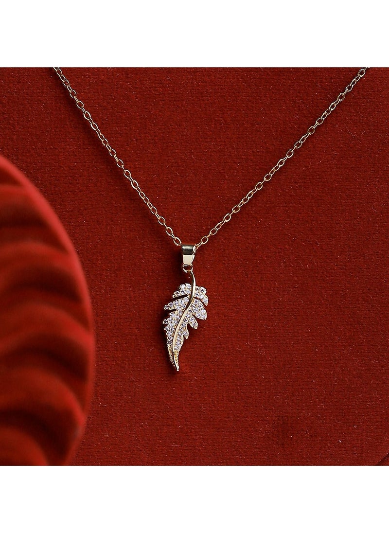 FLUFFY Feather Necklace for an enchanting look on special nights-Stan Steel  - Image 4