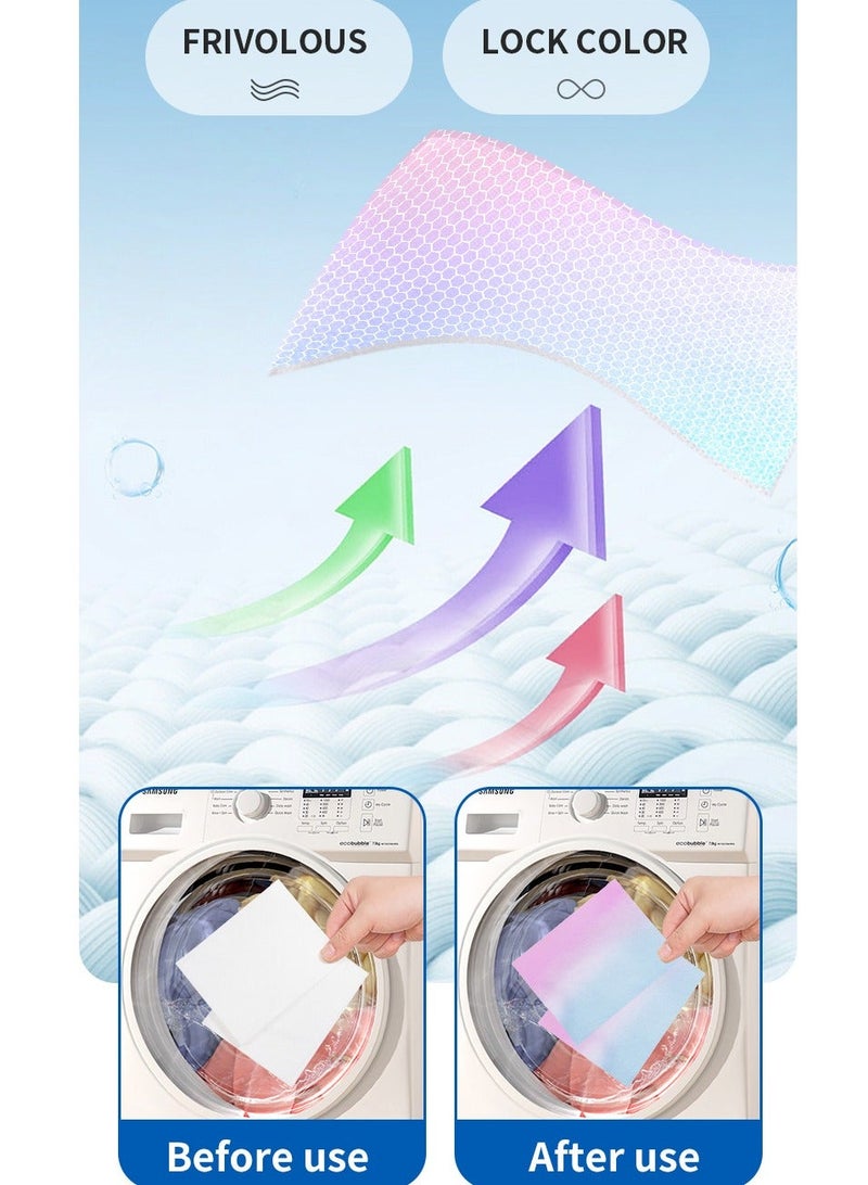 4-PACK Mixed Washing Of Clothes To Prevent Staining,Anti-cross Dyeing,Fabric Color Absorb Sheet 100PCS*4 - Image 5
