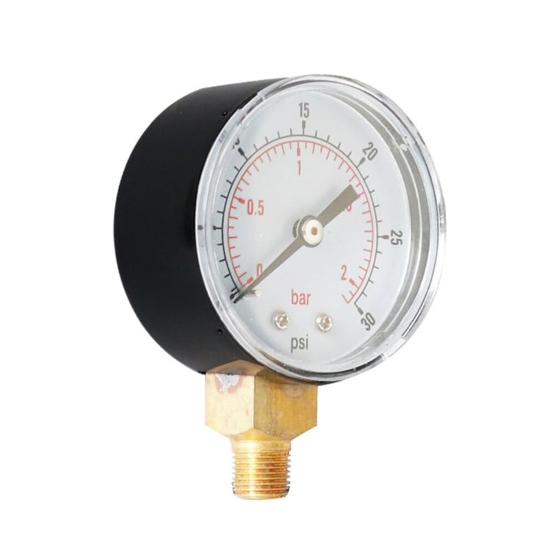 Medium Precision Npt Pressure Gauge Psi Bar Compact Construction for Heavy Duty Use - Image 2