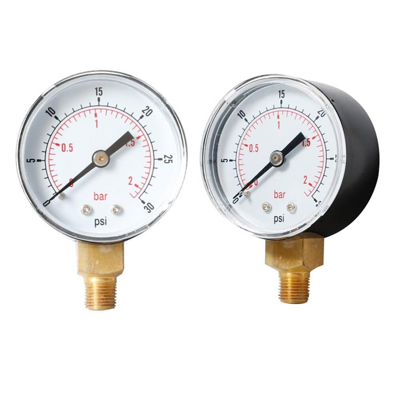 Medium Precision Npt Pressure Gauge Psi Bar Compact Construction for Heavy Duty Use - Image 3