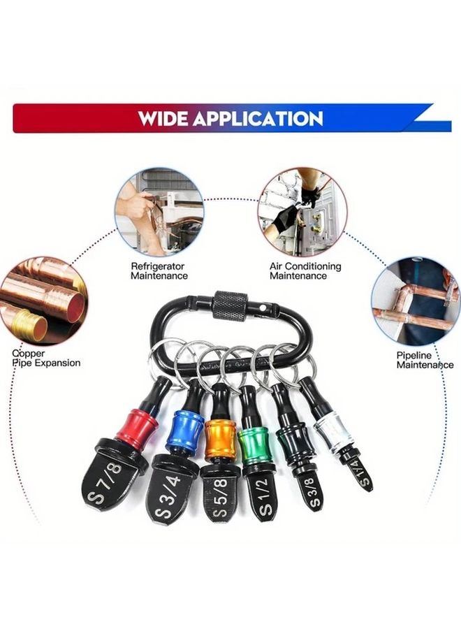 HVAC Swage Tool Kit 1 Set Copper Tube Expander Swager 1 4 to 7 8 Inch - Image 4