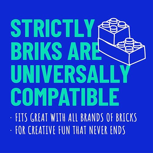 Strictly Briks Stackable Baseplates - 6 Pack Compatible with Lego & Major Brick Brands, 10 x 10 in with 32 x 32 Studs, Toy Building Plates Boards, Blue Grey Green - Image 4