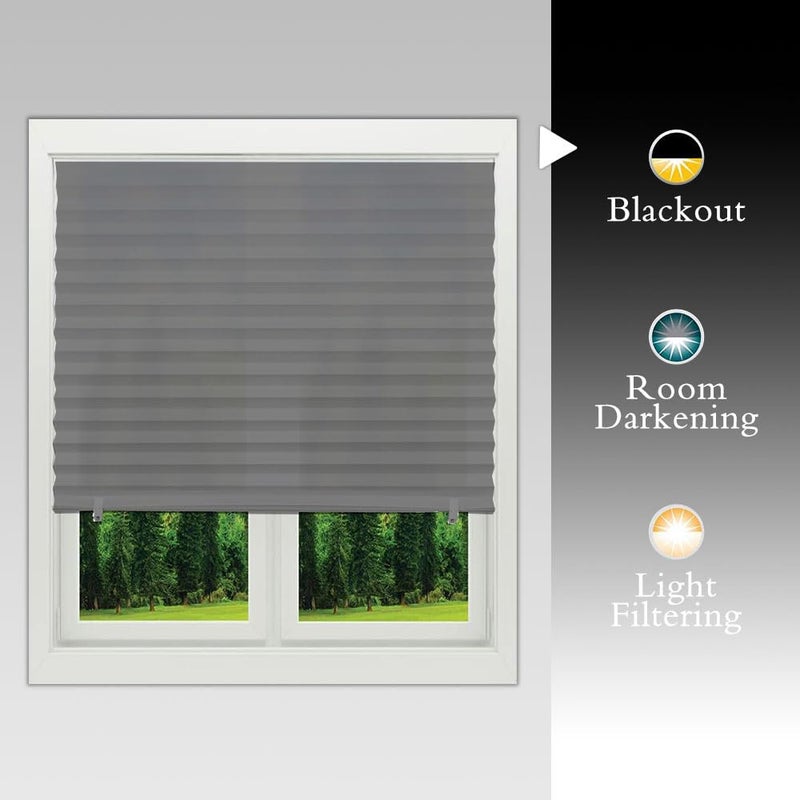 كيلا ستائر نوافذ مطوية، ستائر ورقية مطوية معتمة، ستائر غير منسوجة لتصفية الضوء، سهلة التركيب لغرف النوم والحمامات وغرف المعيشة والمطابخ - Image 5