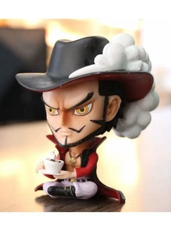 Anime One Piece Unique Designed Dracule Mihawk Action Figure Toy 3.54inch