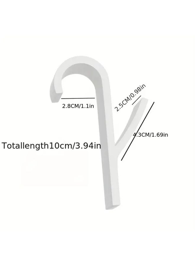 5 Pieces No Drill Bathroom Kitchen Hooks Heavy Duty Adhesive Mounting Damage Free Towel Holder - Image 1