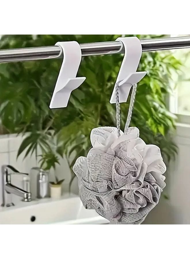 5 Pieces No Drill Bathroom Kitchen Hooks Heavy Duty Adhesive Mounting Damage Free Towel Holder - Image 4