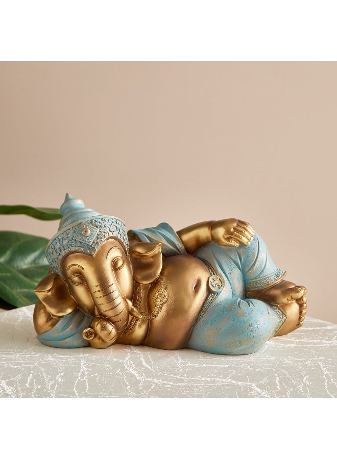 Home Box Sym Resting Ganesha Figurine - 32.5x16x16.5 cm - Image 1