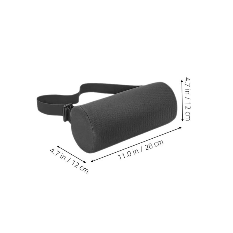 Memory Foam Lumbar Support Pillow with Elastic Bands for Office Car and Gaming Chairs - Image 3