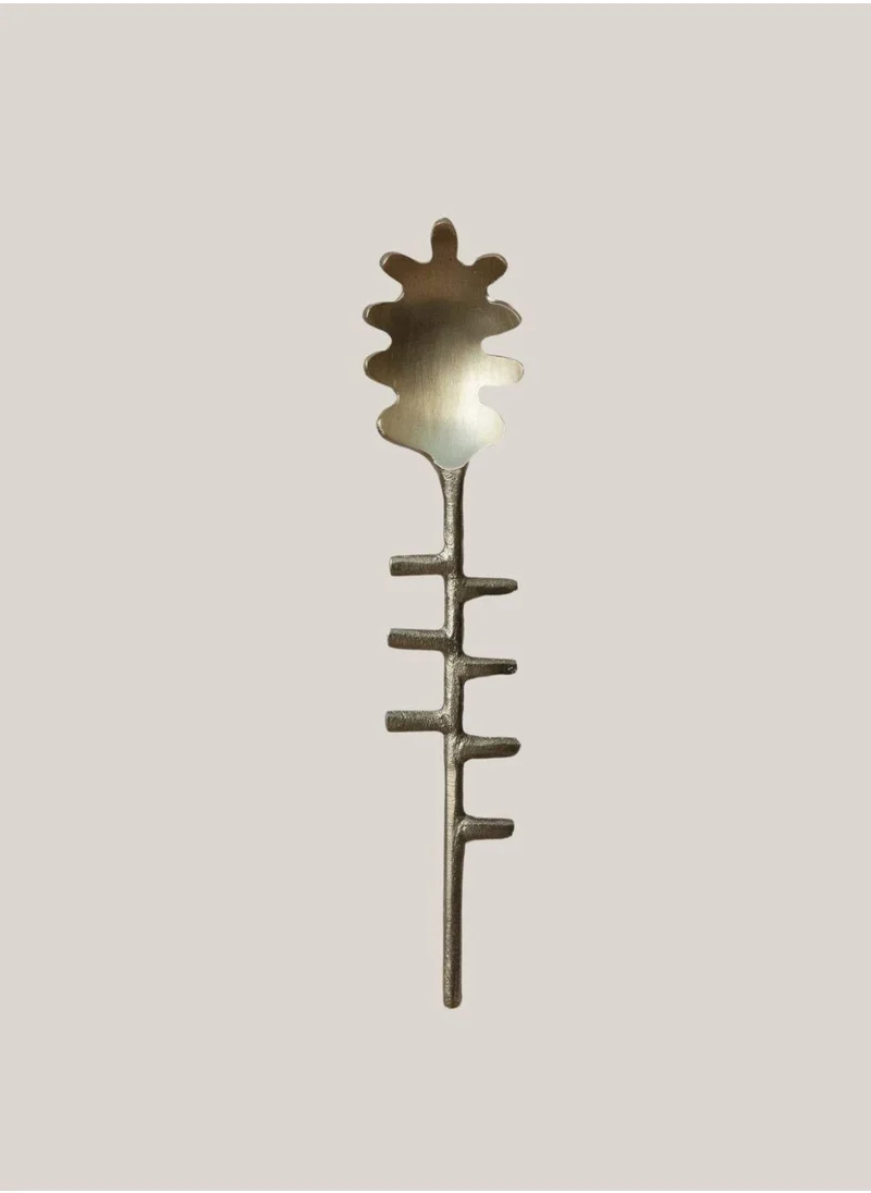 The Saffron Souk Hobnail Brass Spoon