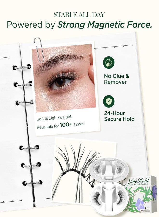 BEYELIAN Magnetic Eyelashes with Applicator Kit All-In-One Box, Upgrade Full Volume Soft Magnetic Lashes with Lash Fixer, Reusable No Glue Needed Eyelashes AHX06 (Lightweight & Comfortable) - Image 3