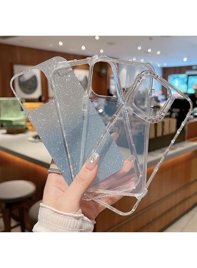 S-TOP Case For iPhone 16 Pro Max TPU + PC + Glitter Paper Full Coverage Phone Case - Image 5