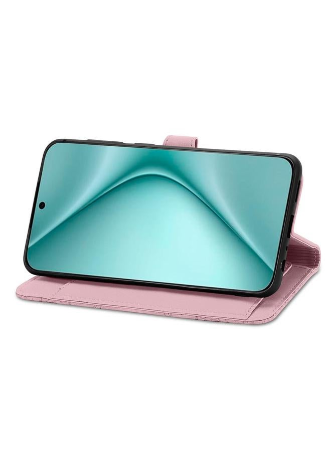 S-TOP Case For Huawei Pura 70 Pro Embossed Flower Zipper Leather Phone Case - Image 5