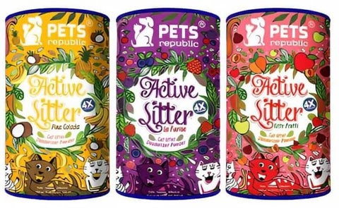 مسحوق مزيل الروائح الكريهة لفضلات القطط من شركة بيتس ريبابليك - غير سام، صديق للحيوانات الأليفة، يزيل الروائح الكريهة من صناديق الفضلات، 500 جرام