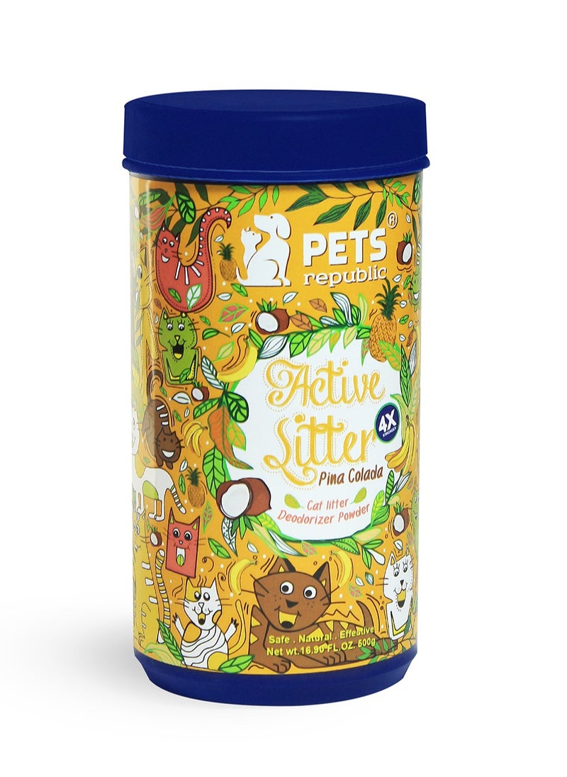 Pets Republic - Pets Republic Cat Litter Deodorizer Powder - Non-Toxic, Pet-Friendly Odor Eliminator for Litter Boxes 500g - Image 1
