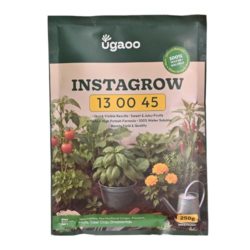 Ugaoo InstaGrow NPK 13:00:45 Fertilizer (250g) | High Potassium Water-Soluble Fertilizer for Fruit & Flower Quality | Boosts Yield & Sweetness - Image 1
