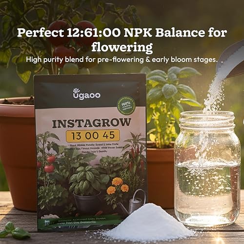 Ugaoo InstaGrow NPK 13:00:45 Fertilizer (250g) | High Potassium Water-Soluble Fertilizer for Fruit & Flower Quality | Boosts Yield & Sweetness - Image 4