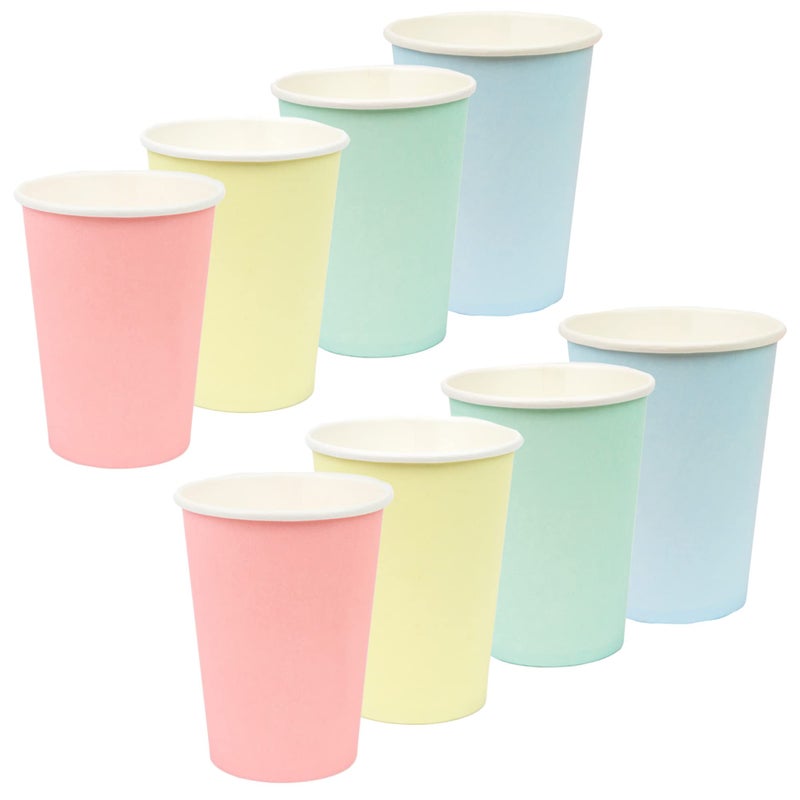 Talking Tables Pastel Paper Cups Recyclable Paper Tableware for Birthdays Office Parties Baby Showers 8 Pack - Image 2