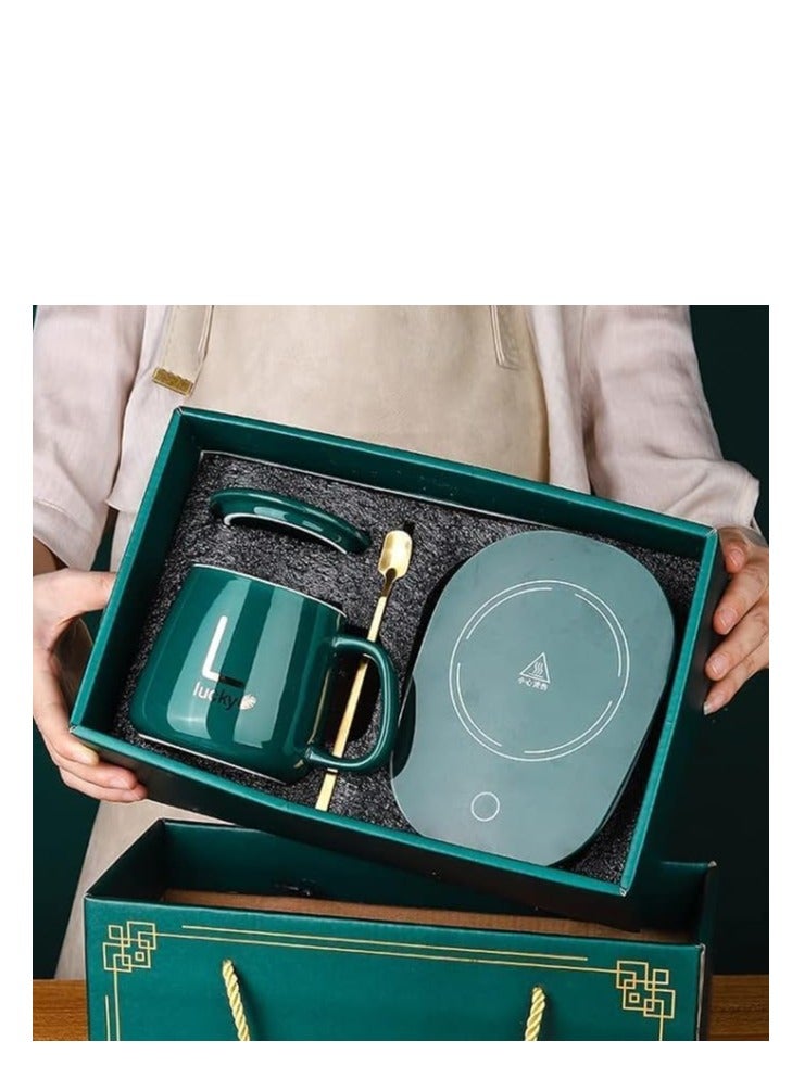 سبيس شوب 55 درجة مئوية، إيقاف تلقائي للتحكم في الحرارة، كوب شاي حليب القهوة، هدية مثالية للأصدقاء - Image 4