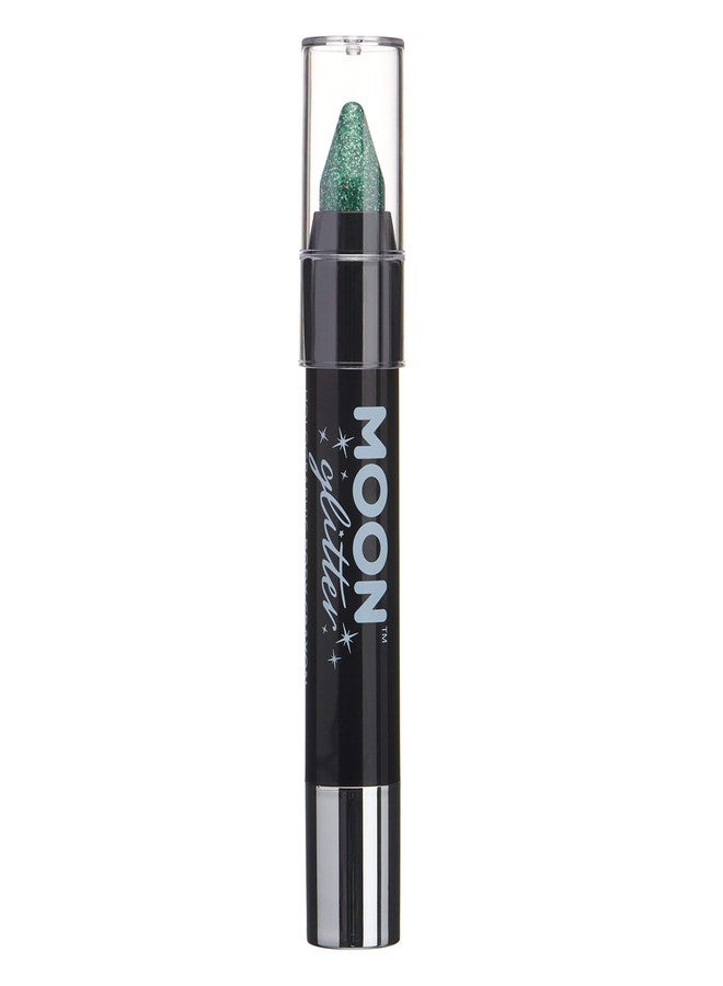 Moon Glitter Holographic Glitter Paint Stick/Body Crayon makeup for the Face & Body by Moon Glitter - 0.12oz - Green - Image 1
