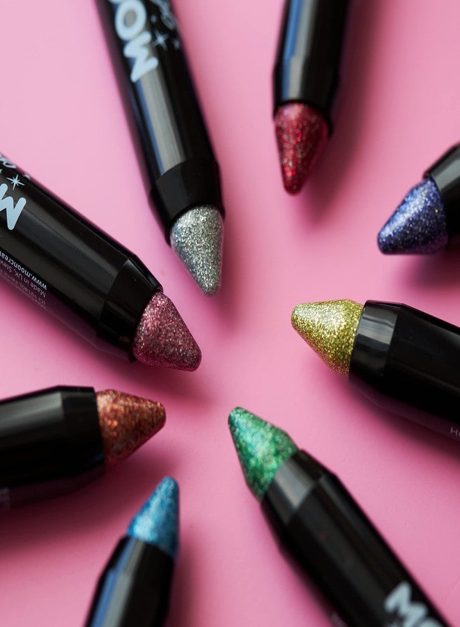 Moon Glitter Holographic Glitter Paint Stick/Body Crayon makeup for the Face & Body by Moon Glitter - 0.12oz - Green - Image 4