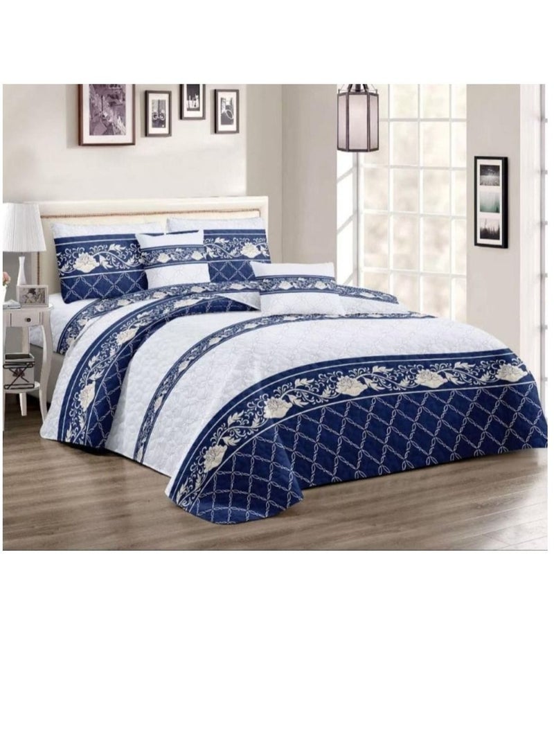Single Size Printed Bedspread Blanket Set