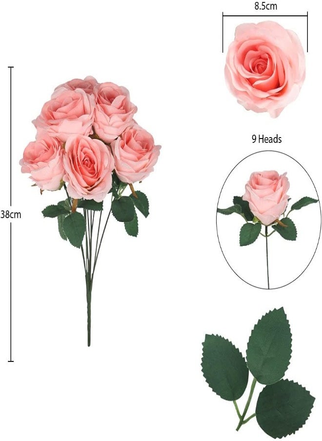 Pack of 6 Artificial Flowers Bunch, Elegant Silk Rose Flower, Realistic And Durable Faux Flower for Vase Filling - pzsku/Z905145B793448129BC01Z/45/_/1716204111/7dcfc279-9147-4ac1-b368-d4bbf224a86a