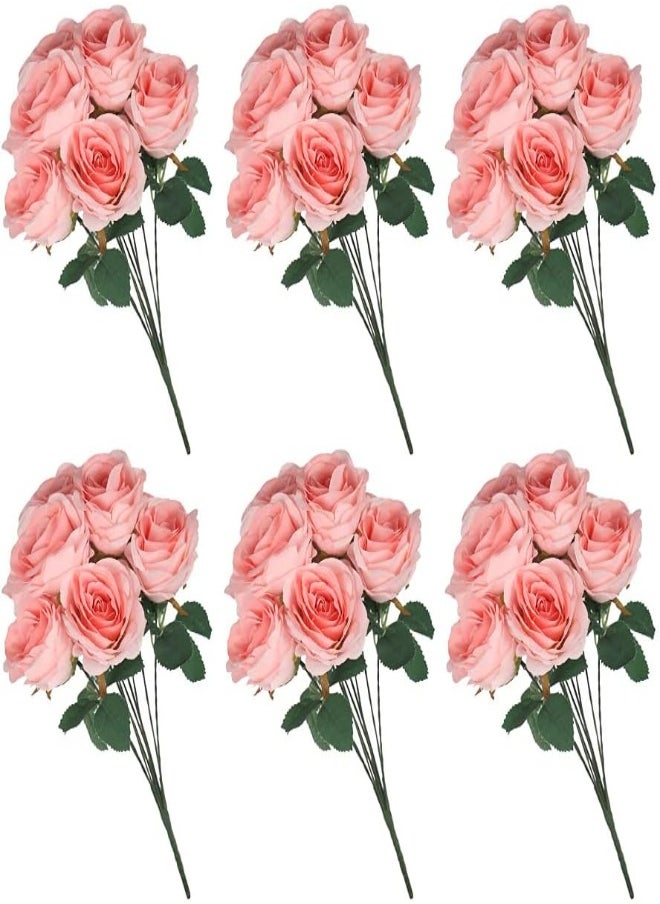 Pack of 6 Artificial Flowers Bunch, Elegant Silk Rose Flower, Realistic And Durable Faux Flower for Vase Filling - pzsku/Z905145B793448129BC01Z/45/_/1716204112/7c6f8b1d-f78c-435c-baaf-4341ca1bfd5d