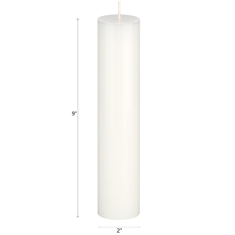 Mega Candles 6 pcs Unscented Solid White Pillar Candles, Hand Poured Premium Wax Candle 2 Inch x 9 Inch, Home DÃ©cor, Spas, Weddings, Occasions, Party, Centerpieces, Holidays, Vigils, Prayers - Image 2