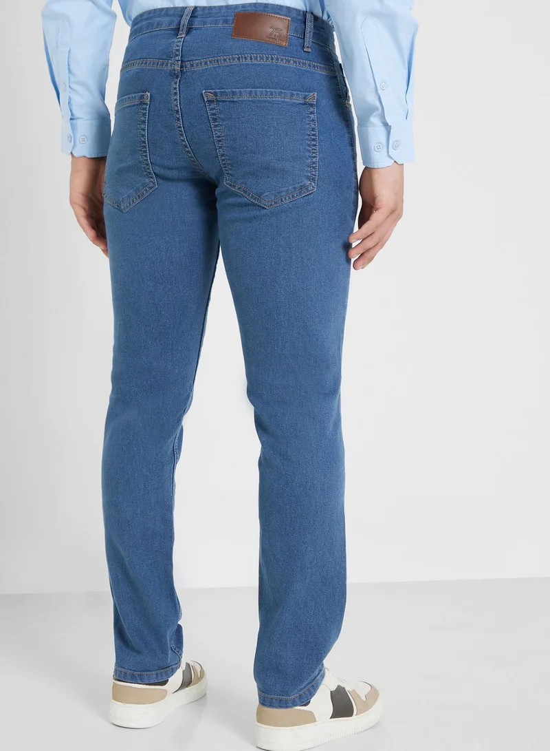 Seventy Five Mens Basic Jeans