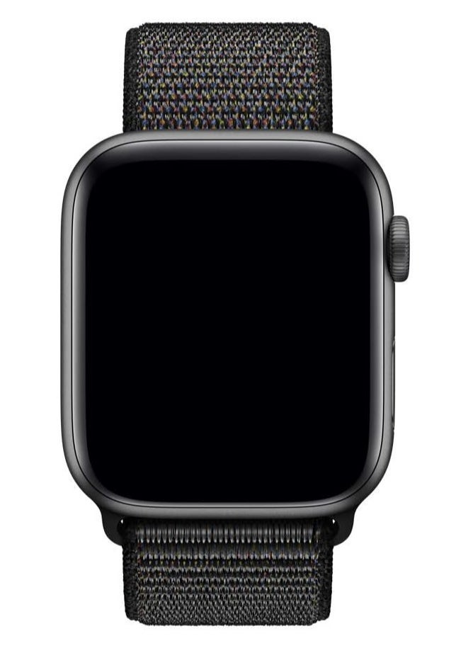 HEXABEX Apple Watch Band/Strap Compatible With Compatible with 42mm(Series 10)/41mm/40mm/38mm Nylon Band/Strap for Apple Watch All Series Black  - Image 2