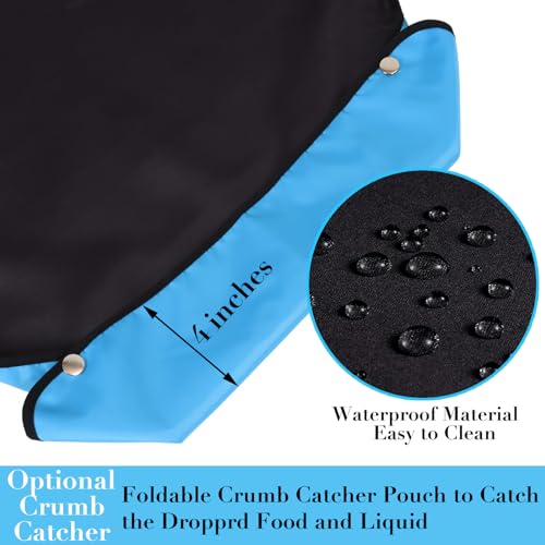 Wentur Adult Bibs for Men Washable - Funny Adult Bibs for Eating with Crumb Catcher - Adjustable Dining Clothing Protectors for Elderly Adults - Birthday Gag Gifts for Elderly Men Women (1 Pack) - Image 4
