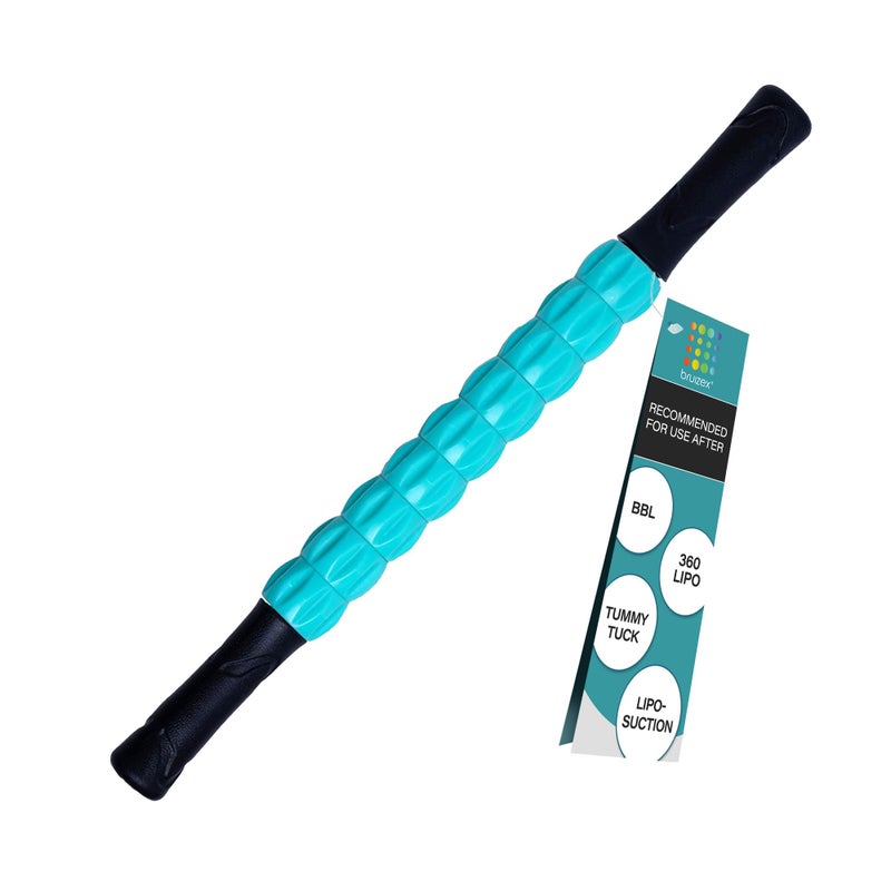 Bruizex Lymphatic Drainage Massage Roller Stick for Post Liposuction Fibrosis Treatment Surgery Recovery 360 Lipo Tummy Tuck BBL Lipo Foam Compression Garment Faja Compatible 