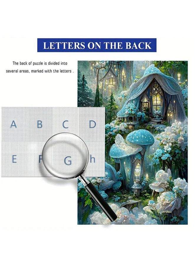 1000 قطعة من بيوت الفطر الساحرة لغز مشهد غابة الخيال للكبار - Image 5