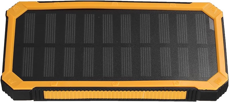 فيلوز 20000 مللي أمبير شحن سريع مزدوج USB بنك طاقة شمسي محمول مع حقيبة مجموعة DIY للسفر (أصفر) - Image 4