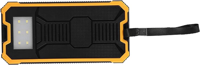 فيلوز 20000 مللي أمبير شحن سريع مزدوج USB بنك طاقة شمسي محمول مع حقيبة مجموعة DIY للسفر (أصفر) - Image 2