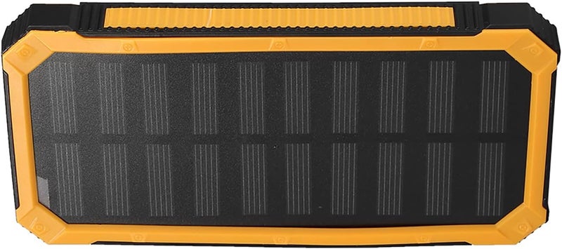 فيلوز 20000 مللي أمبير شحن سريع مزدوج USB بنك طاقة شمسي محمول مع حقيبة مجموعة DIY للسفر (أصفر) - Image 5