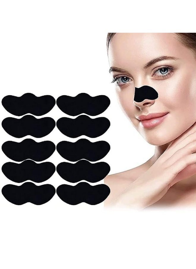 Generic Blackhead Pore Strips (PACK OF 10) Nose Strips for Black Head Remover,Deep Cleansing Charcoal Strips with Instant Blackhead Removal,Natural Charcoal Pore Cleaner & Minimizer  - Image 1