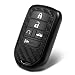 WORCAS Key Fob Case Carbon Fiber Pattern Silicone Cover Compatible with Honda Accord Touring Civic CRV Insight Insight EX Odyssey Passport Pilot 5 Button Keyless Entry Remote - Image 2