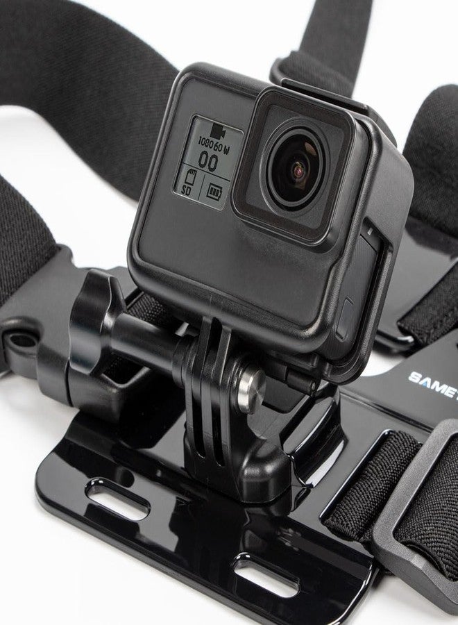 سيمتوب حزام تثبيت صدري من Sametop متوافق مع كاميرات GoPro Hero (2018)، وFusion، وHero 7، و6، و5، و4، وSession، و3+، و3، و2، و1 - Image 3