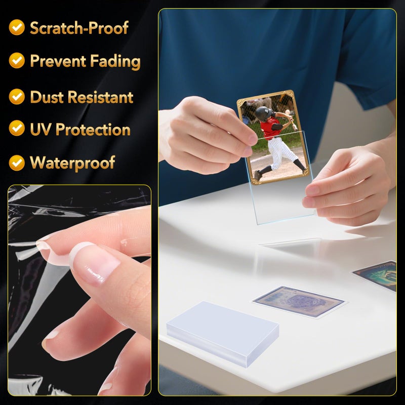 Rasupro 800 Counts Card Sleeves  Premium Clear Polypropylene (Pp) Card Sleeves  Penny Trading Cards Are Suitable For Standard Trading Cards  Gaming  Sports  Baseball  Soccer Cards - Image 4