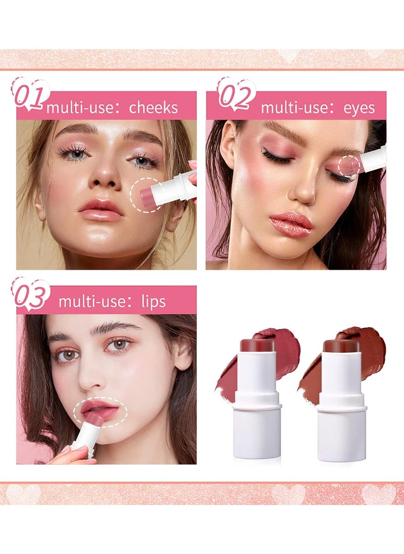 Blush Stick, Matte Cream Blush Stick for Cheeks, Eyes and Lips Natural Blush Makeup Waterproof Long Lasting(07 Rose Blush Stick) - pzsku/Z905197D77080D14B9154Z/45/_/1716363578/7d1cad8d-7e14-4af3-a445-ef42f6c0ce10