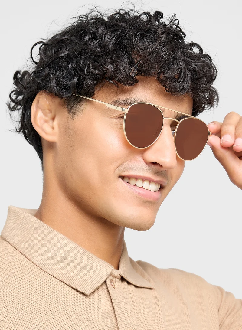 Seventy Five Round Overbridge Sunglasses