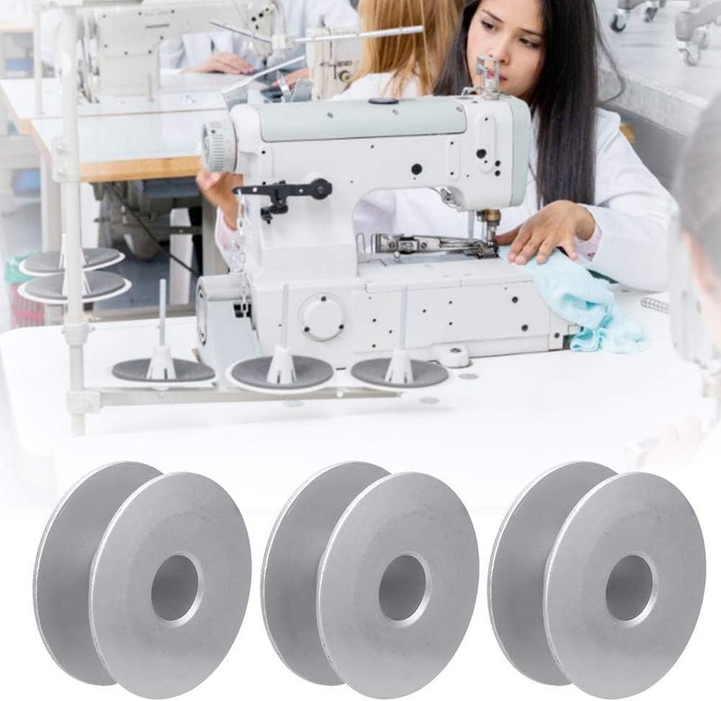 100Pcs Aluminium Oxide Sewing Machine Bobbins, High - Quality Embroidery Machine Bobbins, Durable Lightweight Replacement Bobbins with Smooth Surface for Home and - Image 2