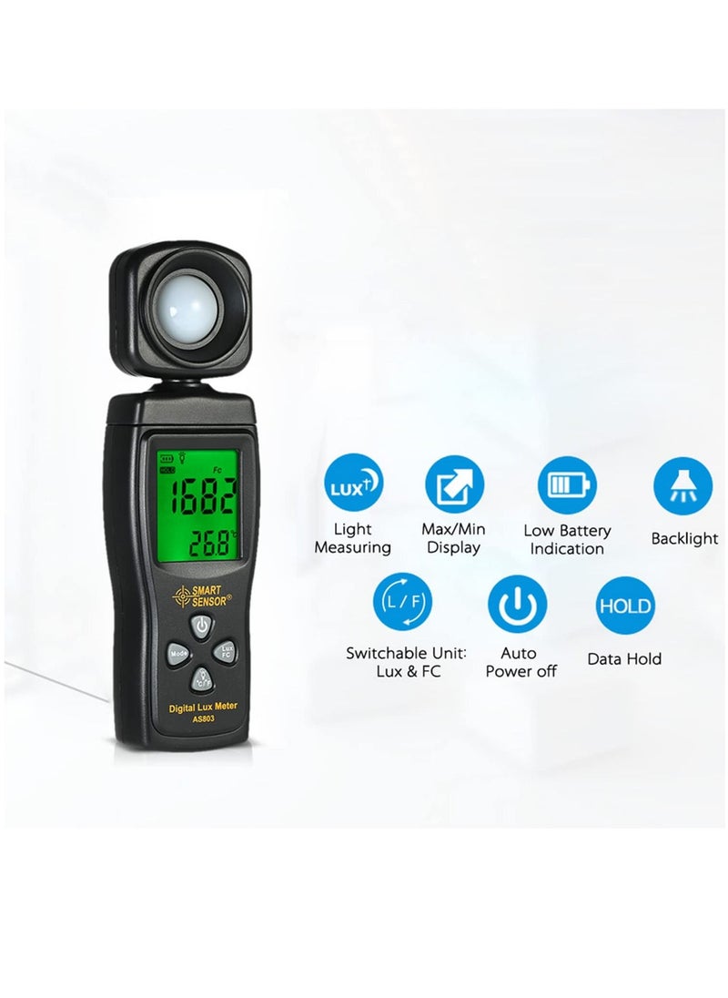 Smart Handheld Digital Lux Meter Luminance Tester Light Meter Lux Tools Photometer Spectrometer Actinometer  - Image 4