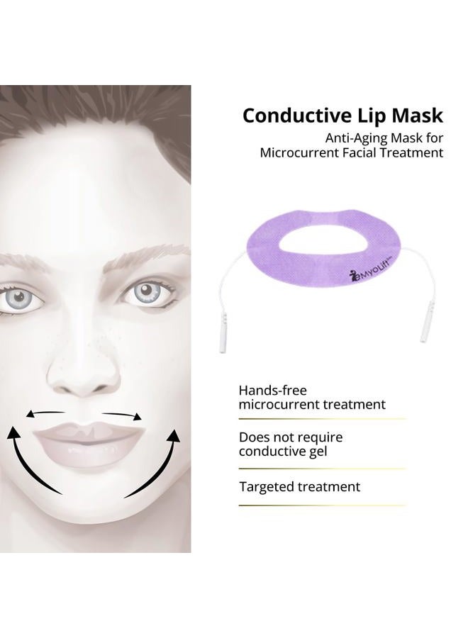 myolift قناع الشفاه الموصل 7E للعناية بالصحة - أدوات العناية بالبشرة المحمولة للوجه بالتيار الميكروي - رفع فوري للوجه، مكافحة الشيخوخة، وشد البشرة - حتى 10 استخدامات - Image 3