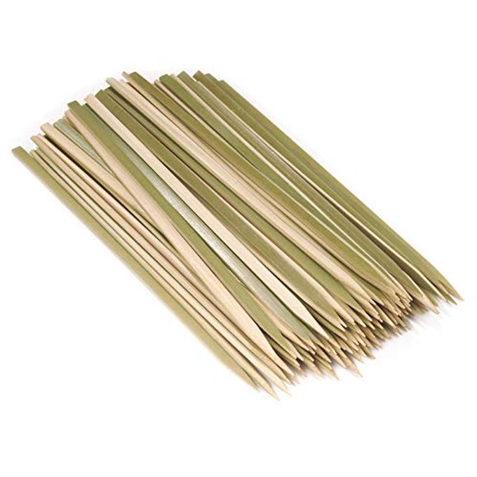BambooMN Flat Sticks Bamboo Kebab Food Drink Skewers - 5.9" - 100pcs
