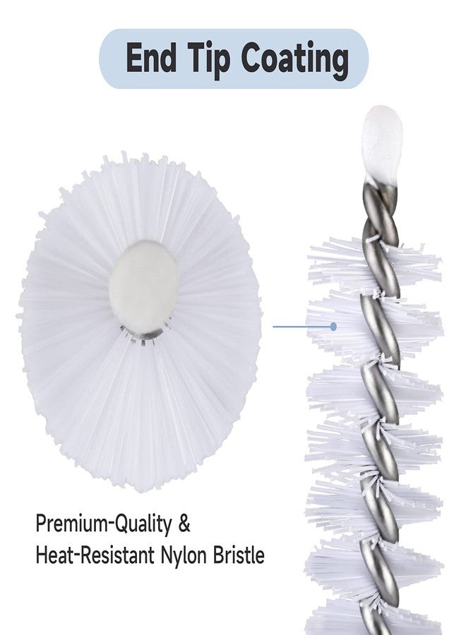 Mt.Jun Straw Cleaner Brush Set (4 Pack) - 10 Inch, 4 Diameters for Thin & Smoothie Straws, Heavy-Duty, Comfort Grip Handle - Image 4