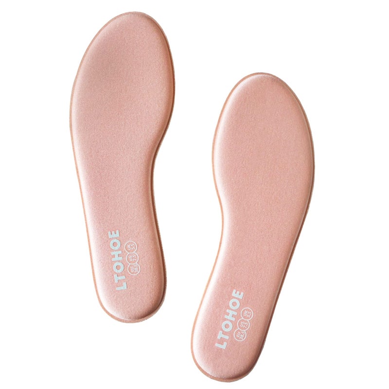 LTOHOE Memory Foam Insoles for Women, Replacement Shoe Inserts for Work Boot, Running Shoes, Hiking Shoes, Sneaker, Cushion Shoe Insoles Shock Absorbing for Foot Pain Relief, Comfort Inner Soles Pink US 9 - Image 1