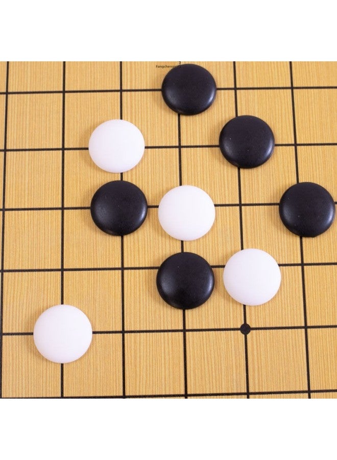 Go Suit Game Chess Pieces Gobang Frosted Melamine 19-way Chessboard To Send Books To Children For Beginners A Wholesale-Color:Black And White Box 200 Imitation Jade + Leather Plate With 3 Chess Books - Image 5