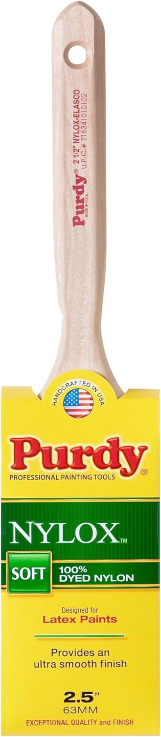 Purdy 212 Purdy 144100225 Nylox Elasco Flat Sash Paint Brush Tynex Nylon - Image 1